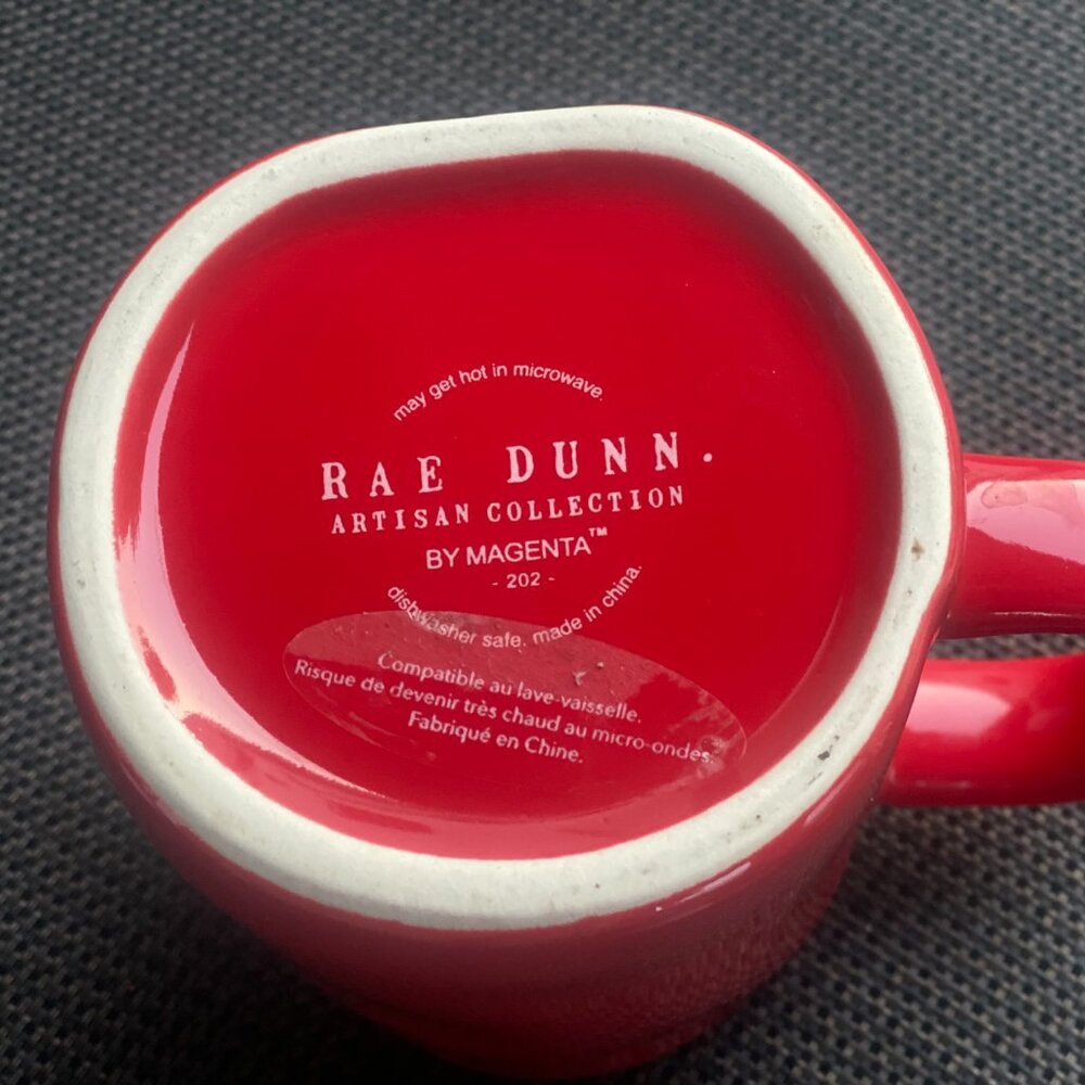 Rae Dunn Peace Red Mug & Black White Peace Scarf Set - Picture 7 of 13